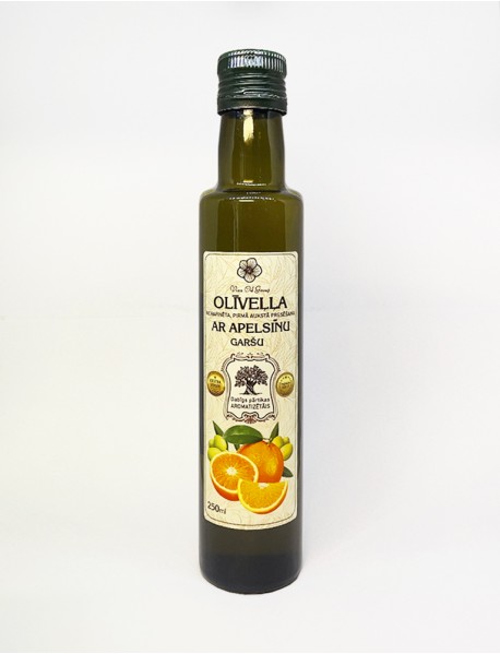Olive oil with orange flavor